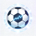 世界杯比分预测网官方Logo - 蓝色足球与地球图案